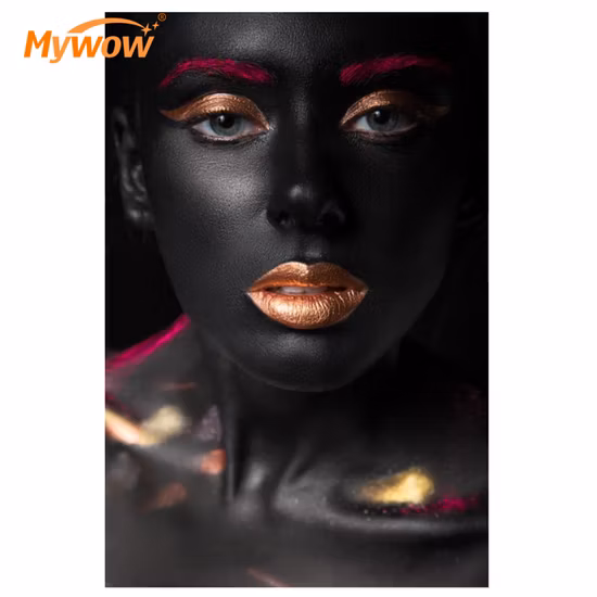 Pintura suspensa metal diamante retrato pintura a óleo arte de parede pintura 3D de luxo arte de parede