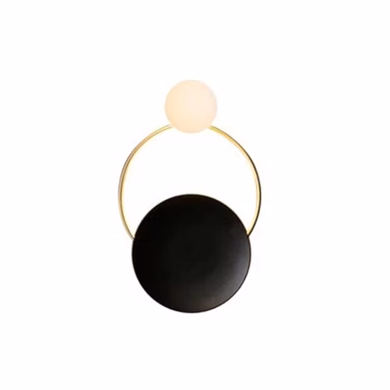 Moderno simples circular LED lâmpada de parede lustre arte de parede
